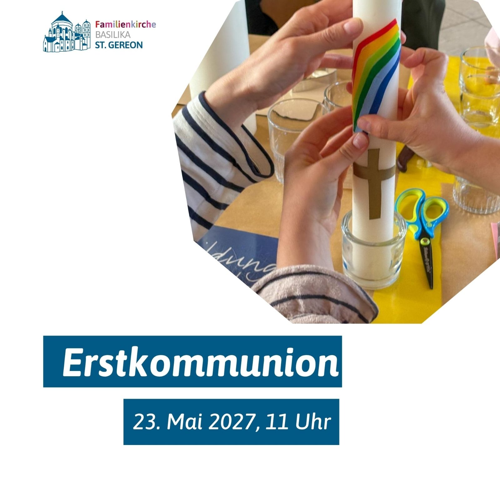 Kachel Erstkommunion 2026  (21 x 21 cm)
