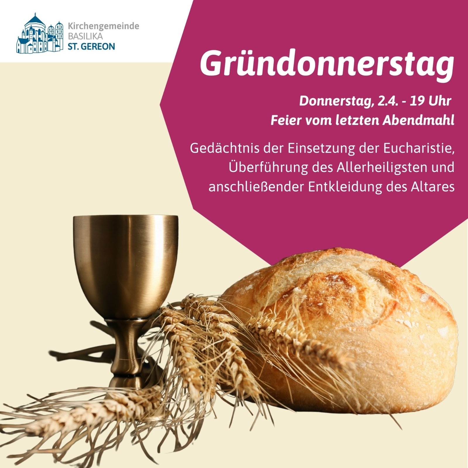 Kachel Gründonnerstag 26 Erw