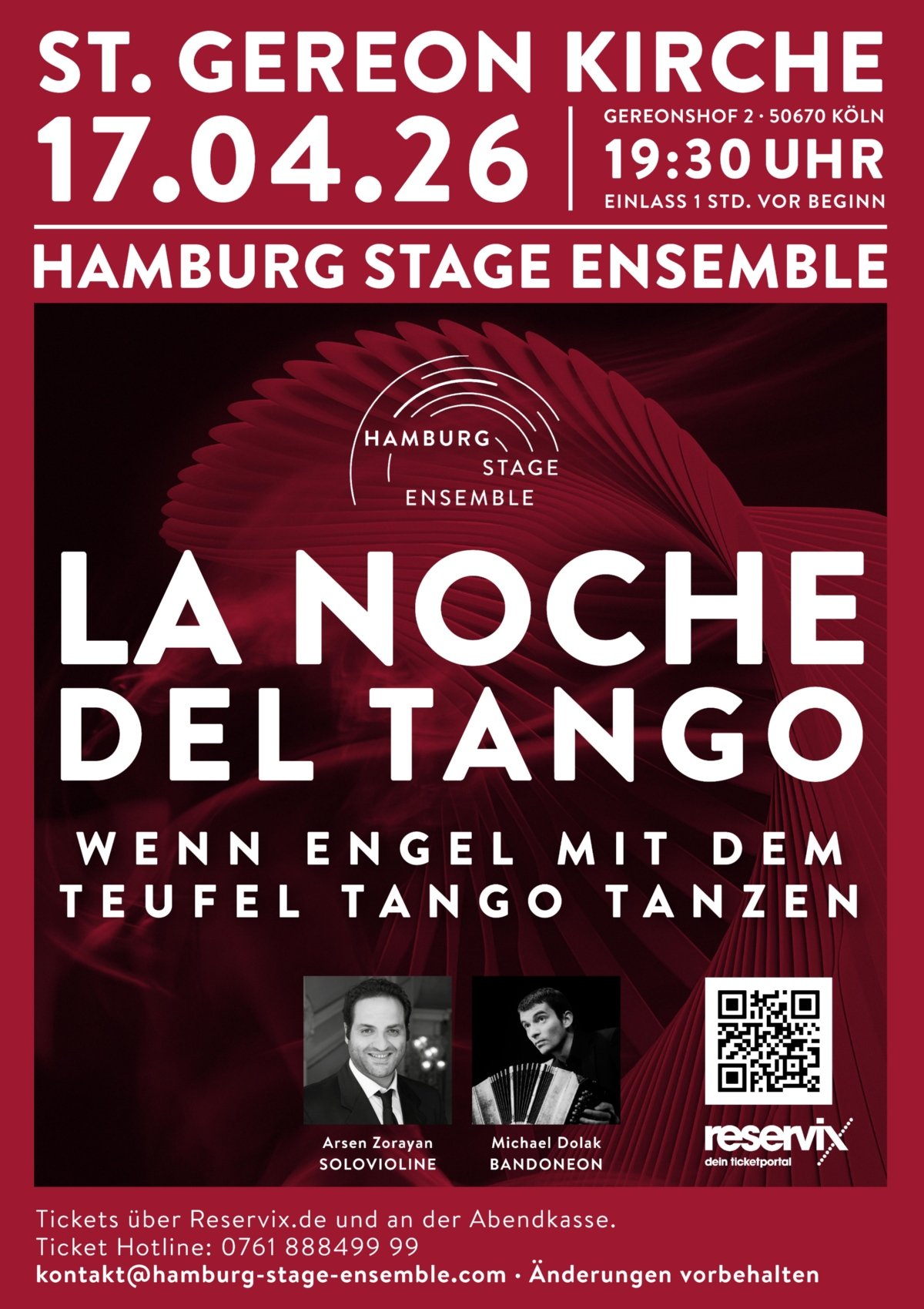 Plakat HSE April 26 (c) Hamburg Stage Ensemble