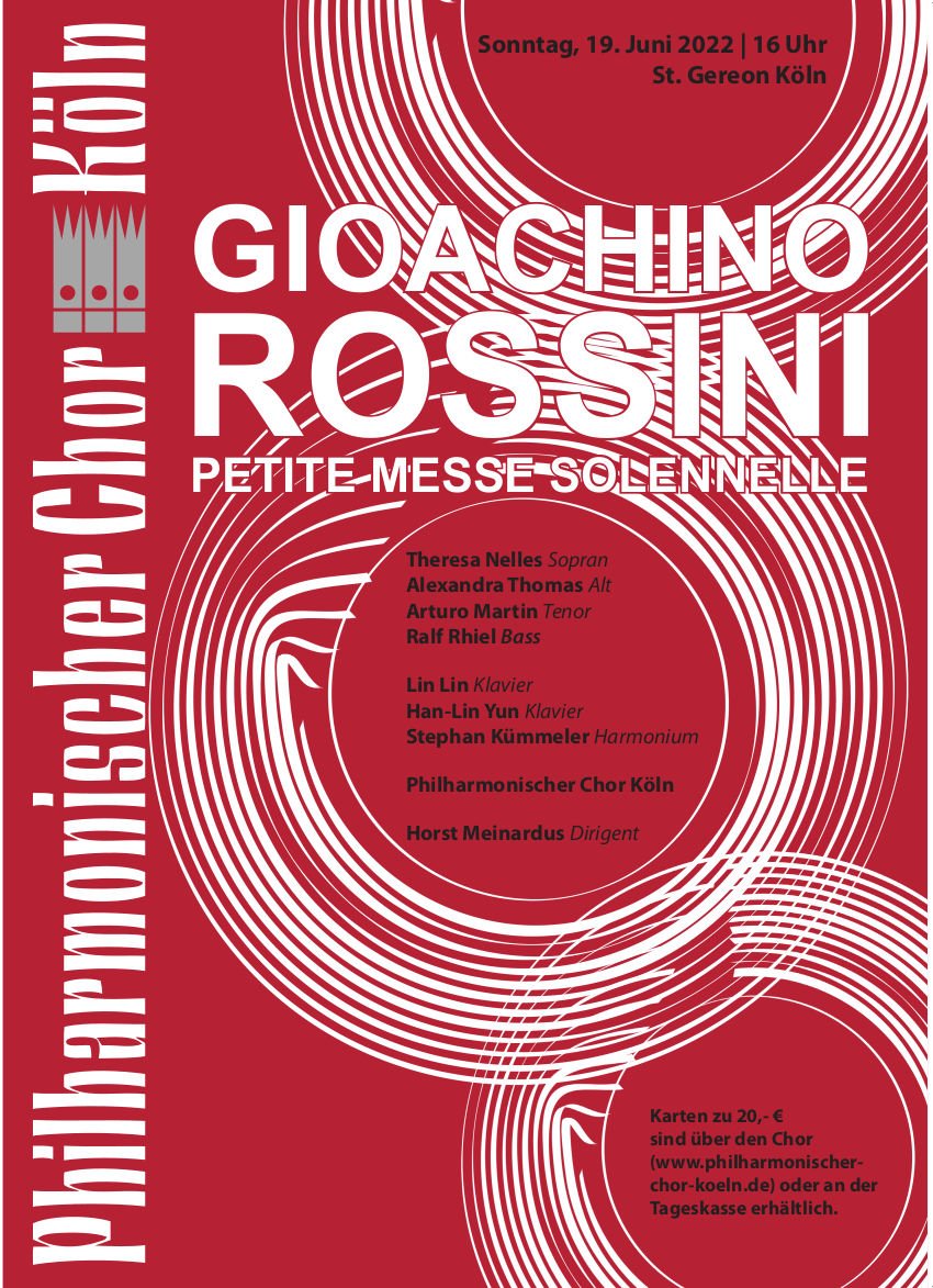 Plakat Petite Messe Solennelle (c) Philharmonischer Chor Köln